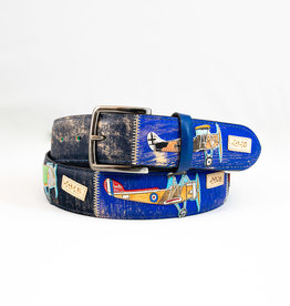 Airplane Leather Belt