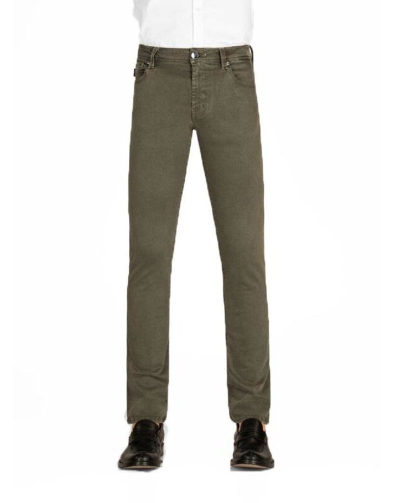 Super stretch Colored Jeans Olive