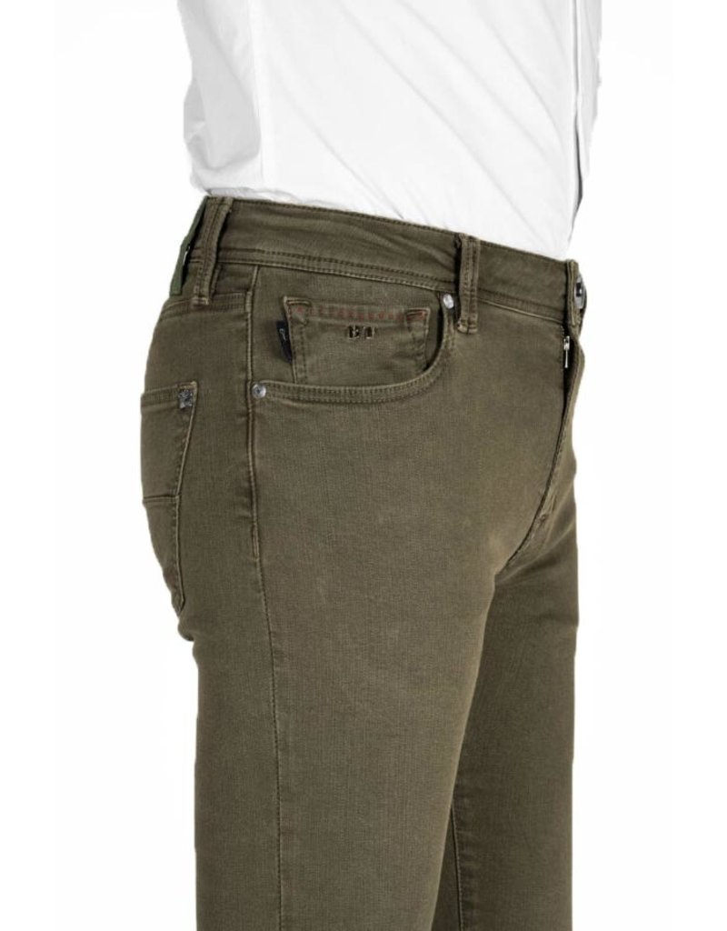 Super stretch Colored Jeans Olive