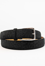 Textured Suede Leather Belt OS