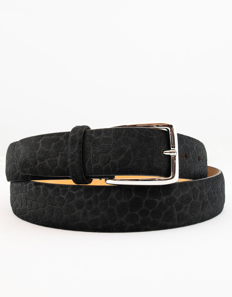 Textured Suede Leather Belt OS