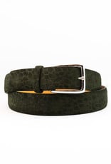 Textured Suede Leather Belt OS