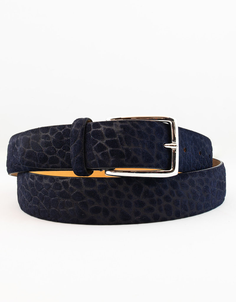 Textured Suede Leather Belt OS