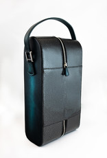Two bottle Carbon fiber Wine Carrier Green