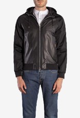 Hooded Leather Jacket