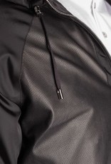 Hooded Leather Jacket