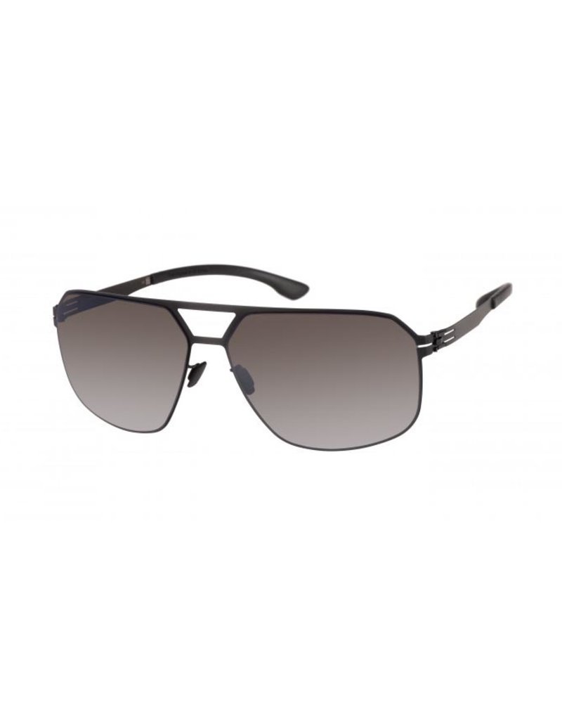 Black Square Aviator Sunglasses