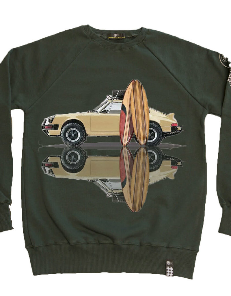 Printed AUTO Crew Sweatshirt 3.2 SAFARI