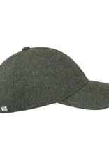 Olive Green Flannel Wool Cap