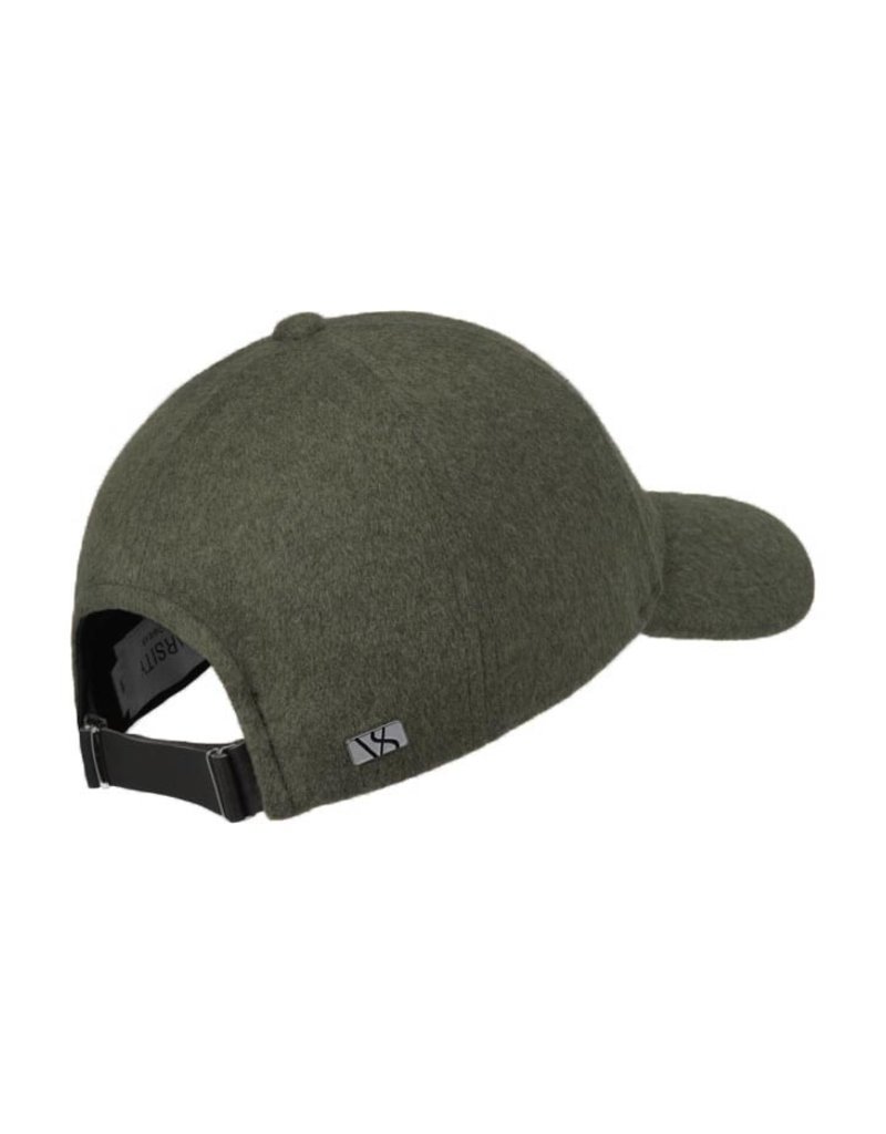 Olive Green Flannel Wool Cap