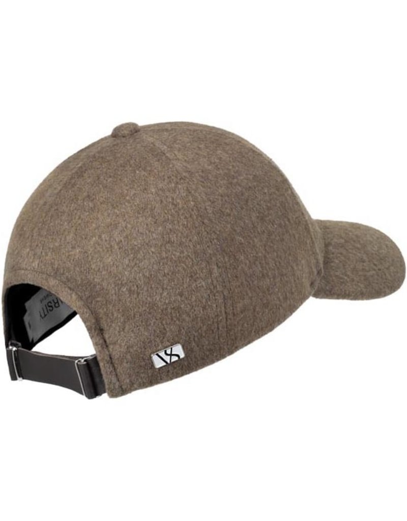 Beige Flannel Cashmere Cap