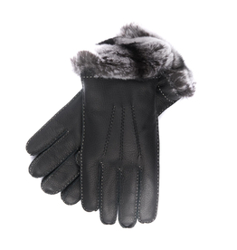 Leather Glove w/ Rabbit fur Lining