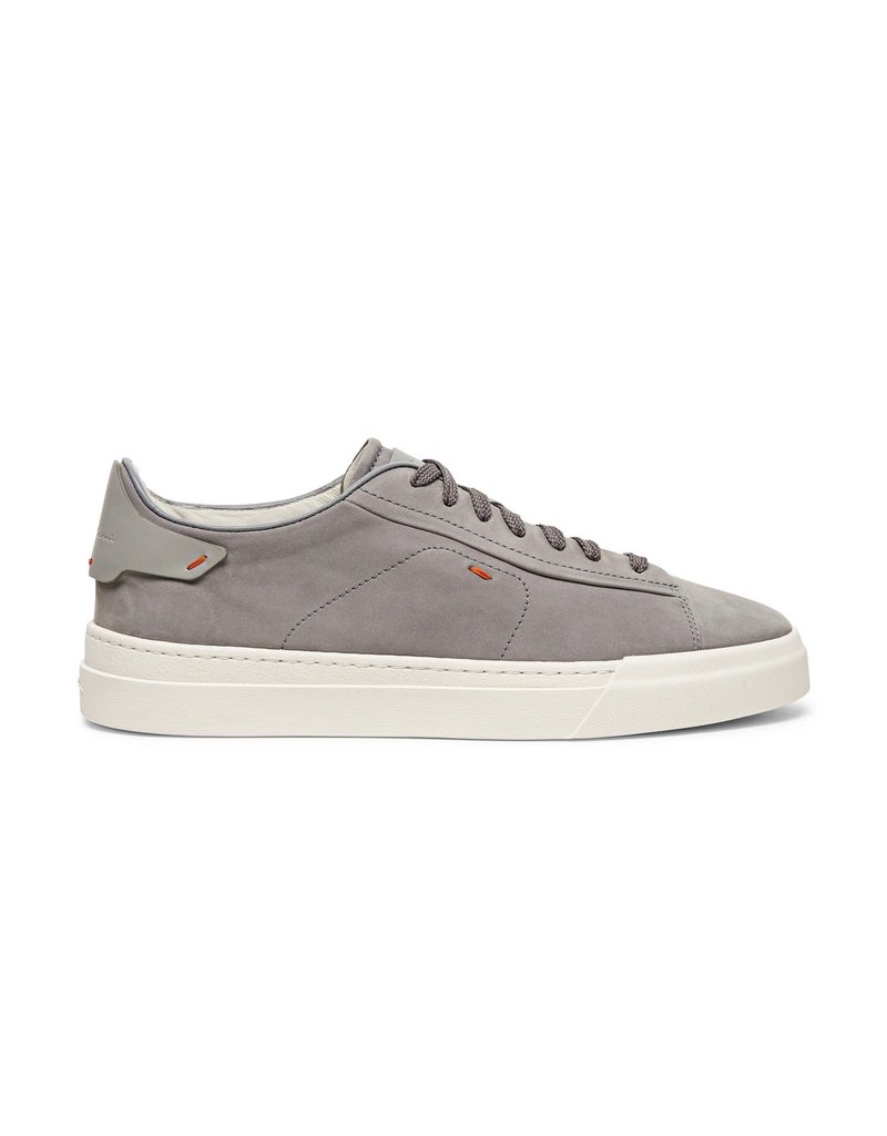 Santoni nubuck leather sneakers, Light gray