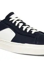 Santoni nubuck leather sneakers, Dark Navy Blue