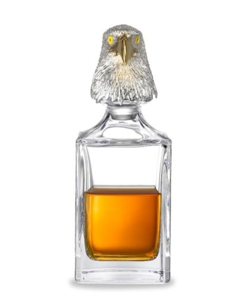 Deakin and Francis Eagle Crystal Decanter, Clear silver OS