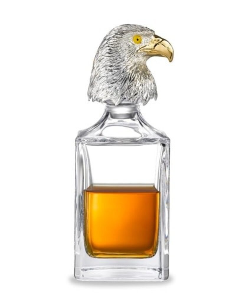 Deakin and Francis Eagle Crystal Decanter, Clear silver OS