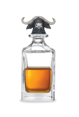 Deakin and Francis Buffalo Head Decanter, Clear silver OS