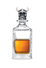 Deakin and Francis Viking Skull Head Decanter, Clear silver OS