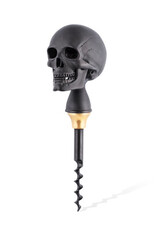 Deakin and Francis Luxury Skull Cork Screw , Matte Black black os