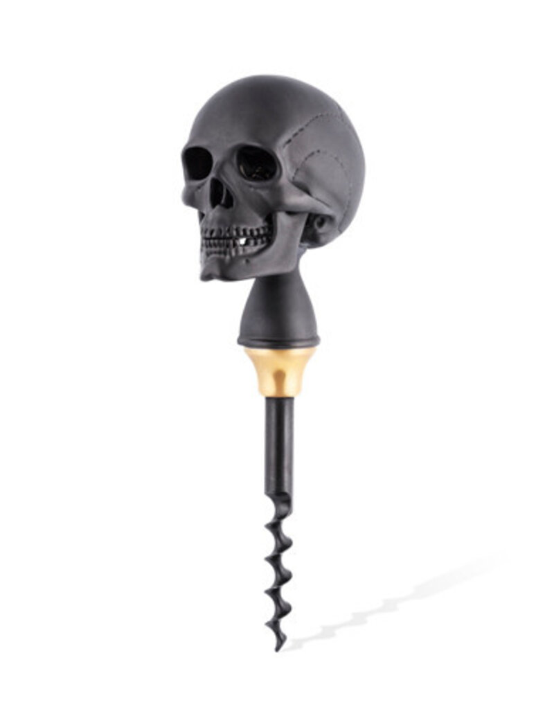 Deakin and Francis Luxury Skull Cork Screw , Matte Black black os
