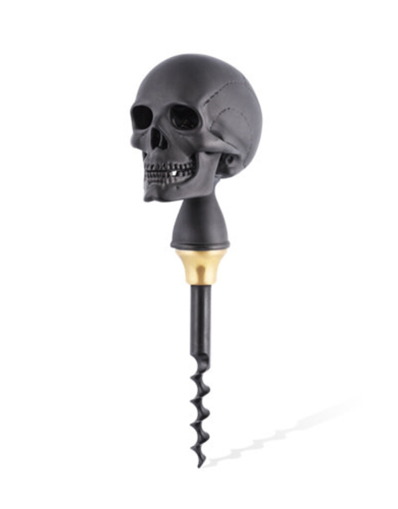 Deakin and Francis Luxury Skull Cork Screw , Matte Black black os