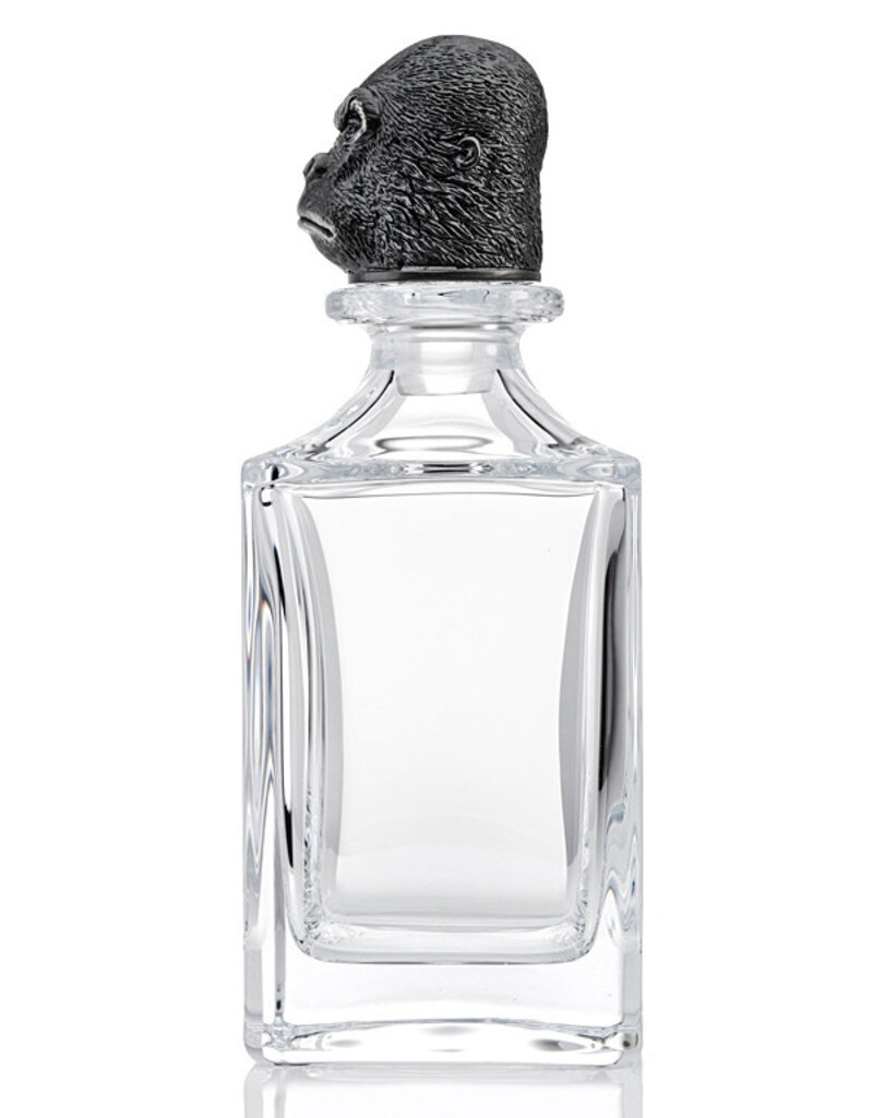 Deakin and Francis Grumpy Gorilla Decanter, Clear silver OS
