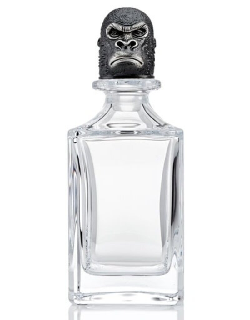 Deakin and Francis Grumpy Gorilla Decanter, Clear silver OS