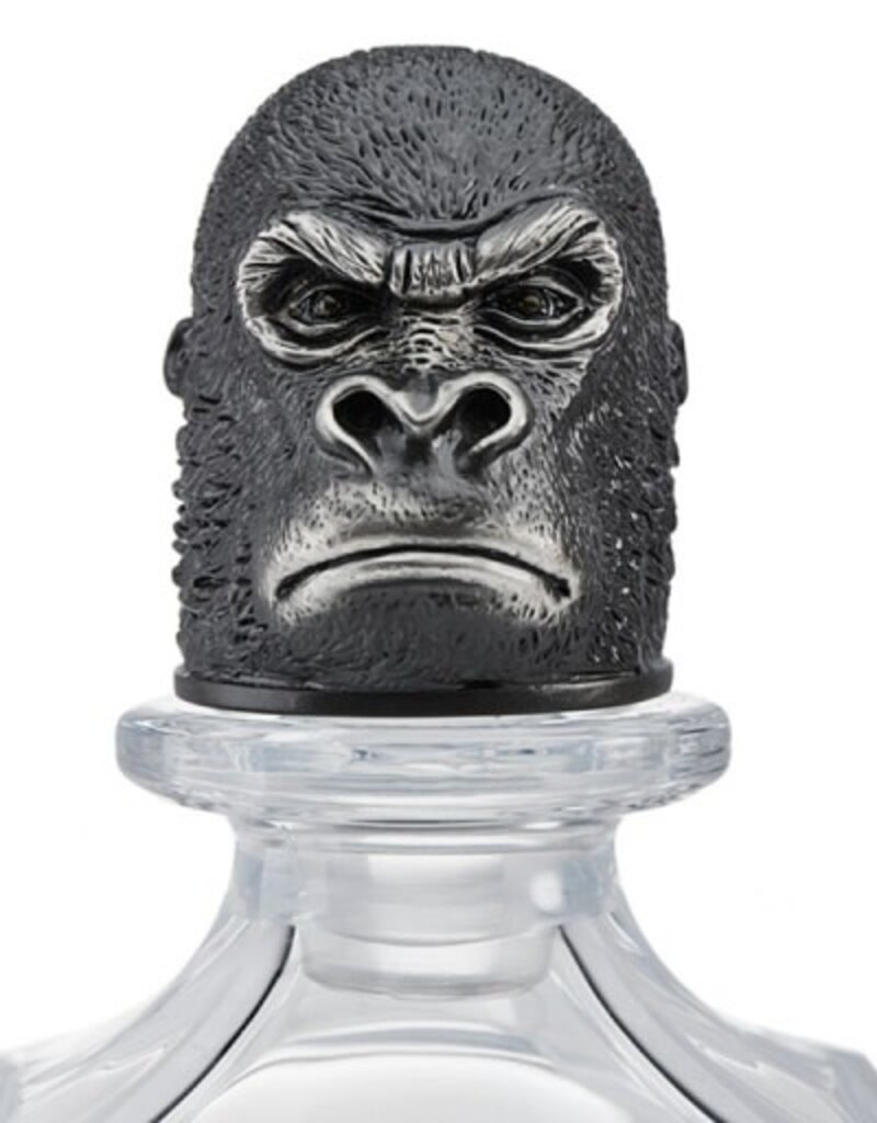 Deakin and Francis Grumpy Gorilla Decanter, Clear silver OS