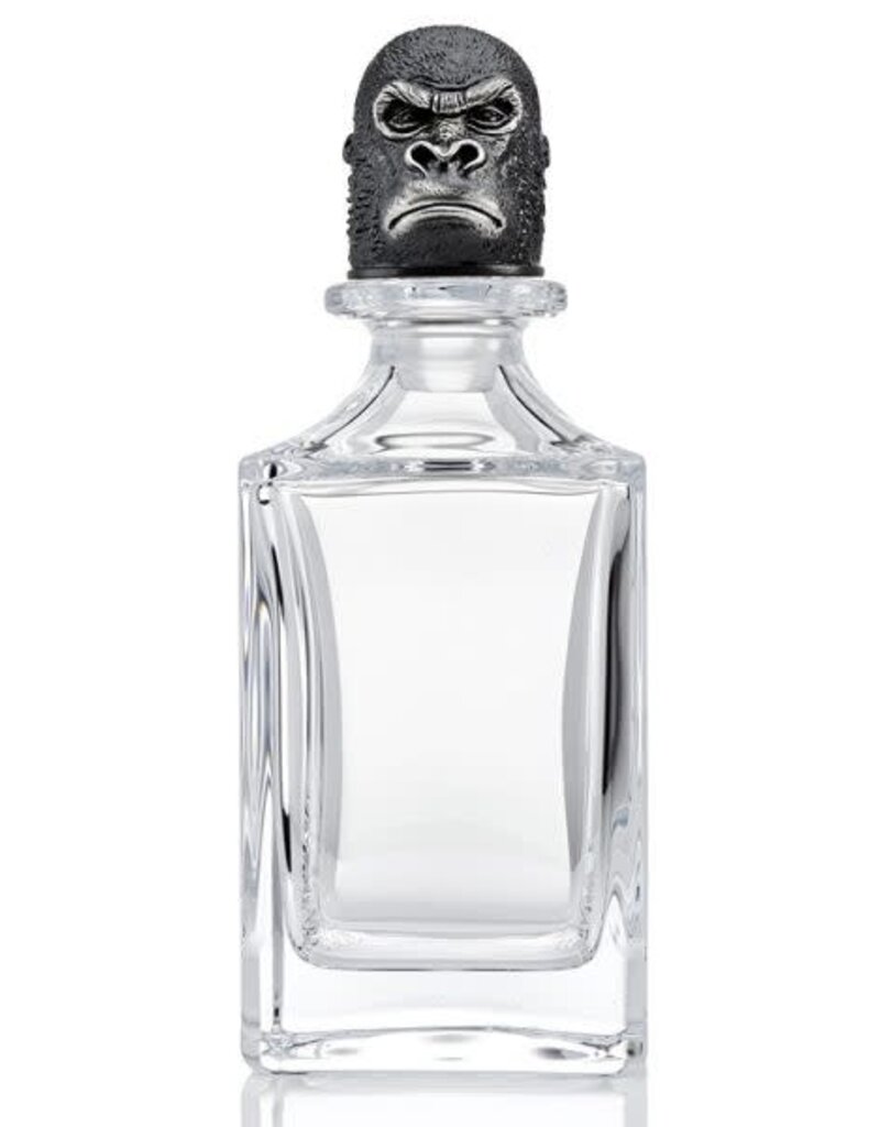 Deakin and Francis Grumpy Gorilla Decanter, Clear silver OS