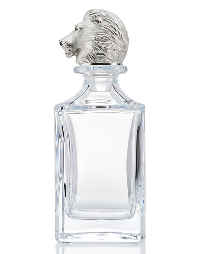 Deakin and Francis Proud Lion Decanter, Clear silver os