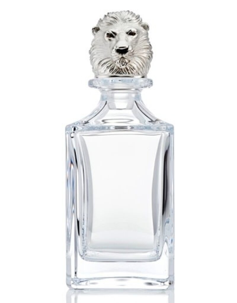 Deakin and Francis Proud Lion Decanter, Clear silver os