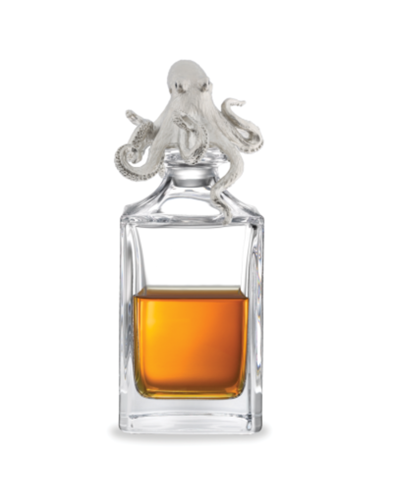Deakin and Francis Octopus Decanter, Clear silver OS