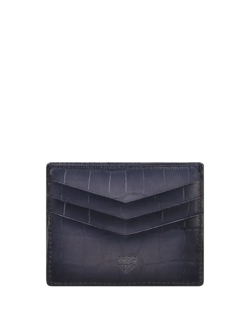 S.T.DUPONT CARD HOLDER BLACK ALLIGATOR