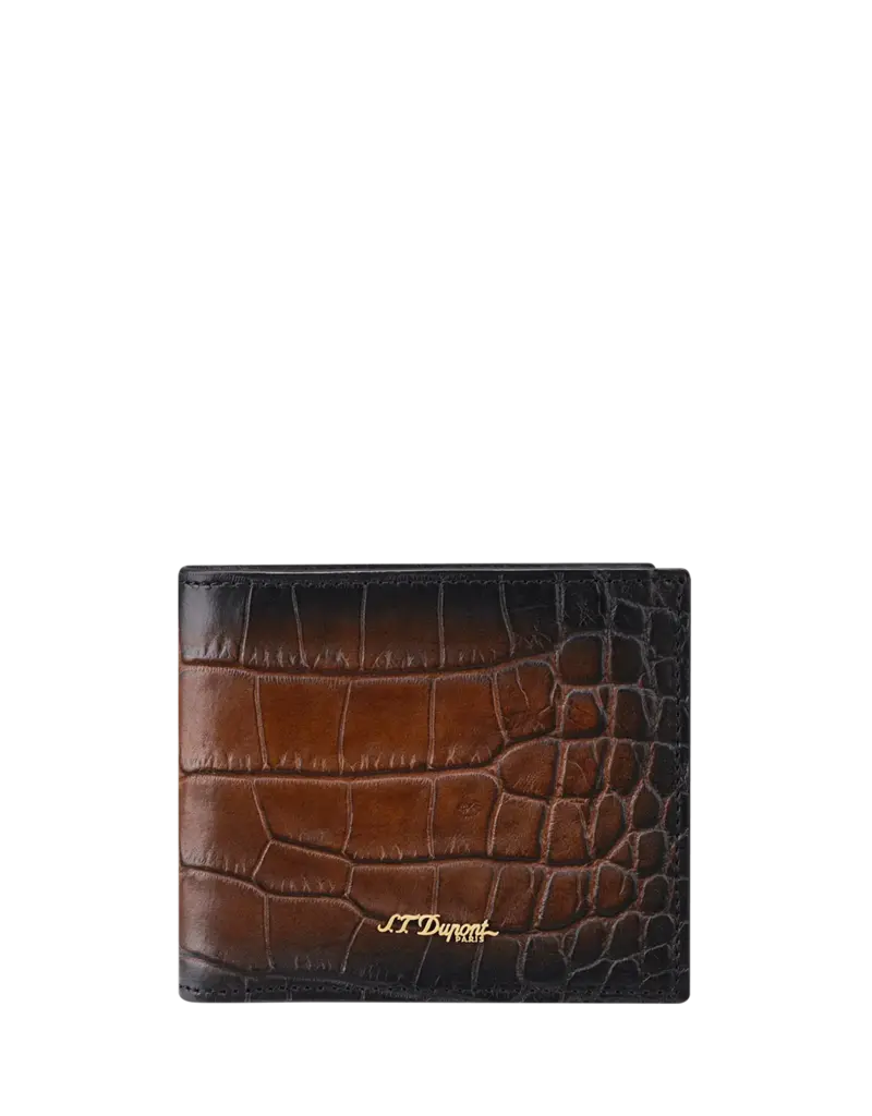 S.T.DUPONT Bi-FOLD WALLET HAVANA ALLIGATOR