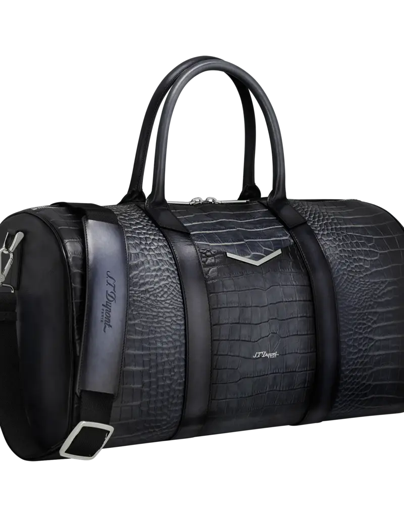 S.T.DUPONT WEEKENDER BAG BLACK ALLIGATOR