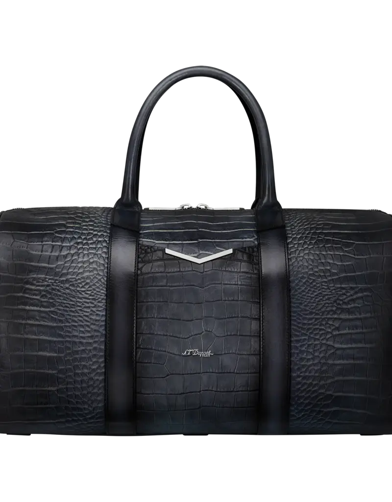 S.T.DUPONT WEEKENDER BAG BLACK ALLIGATOR