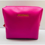 Vegan Leather Lip Bag - Hot Pink