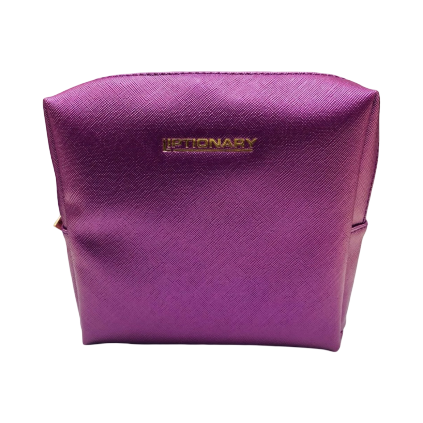 Liptionary Vegan Leather Makeup Bag -Purple