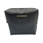Liptionary Vegan Leather Makeup Bag - Black