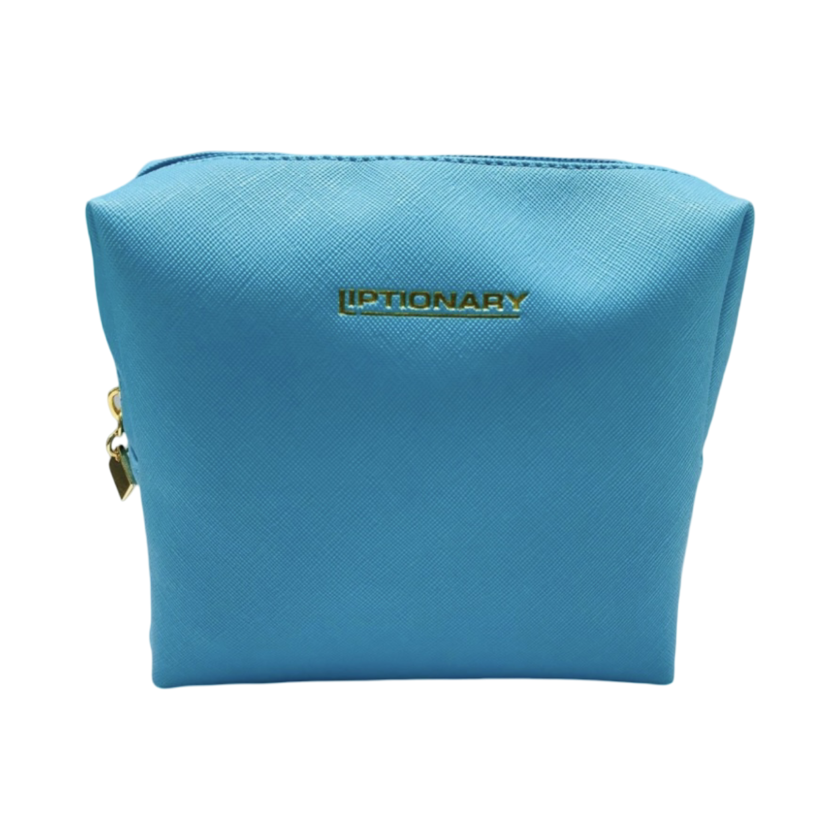 Liptionary Vegan Leather Makeup Bag - Turquoise
