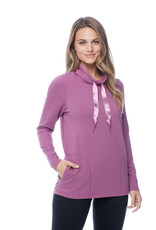 FDJ soft vintage wash funnel neck top 