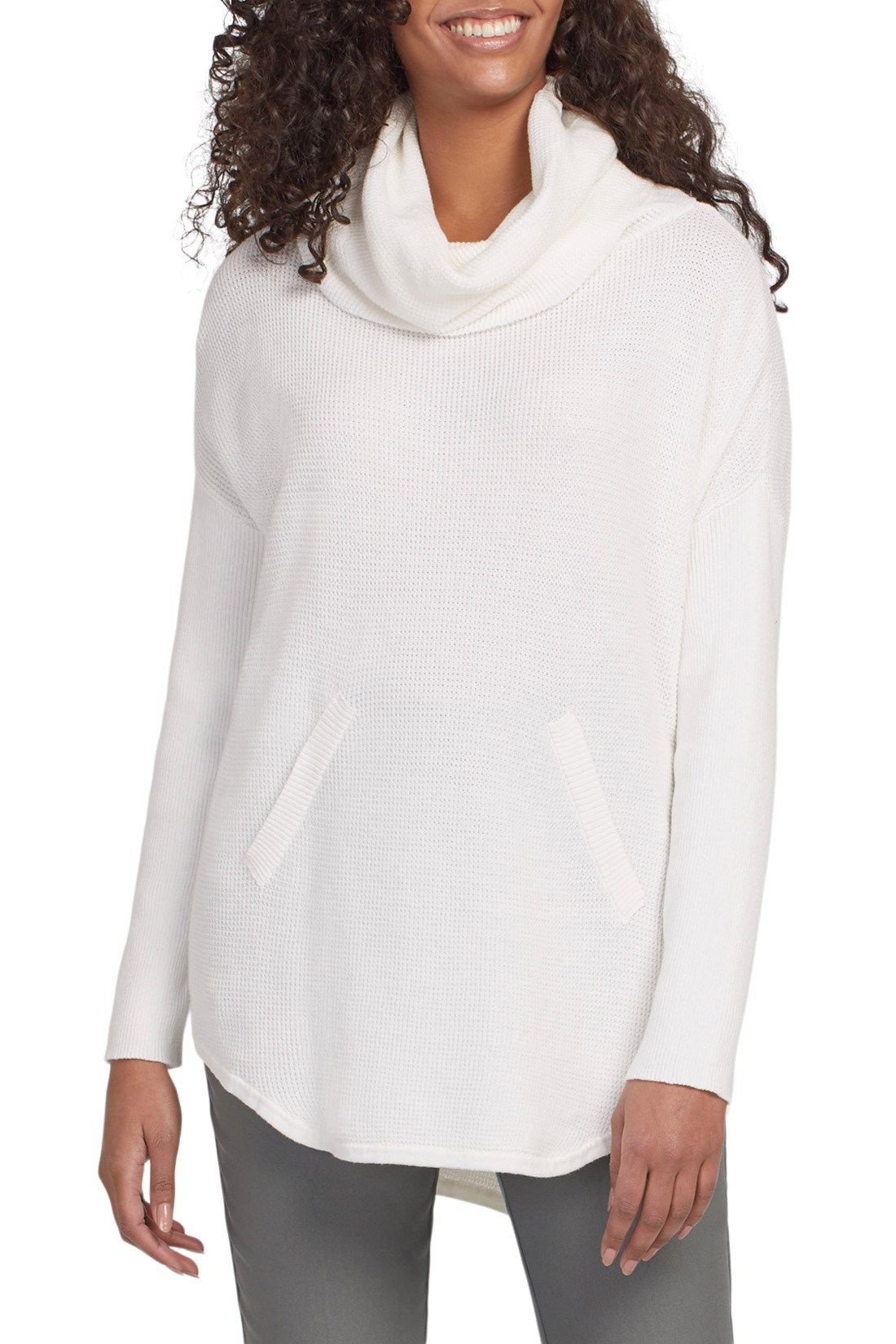 tribal cowl neck sweater Tribal Fuzzy Cowl Neck Sweater 