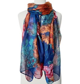 Caracol Caracol 6089 Lightweight Round Print Scarf