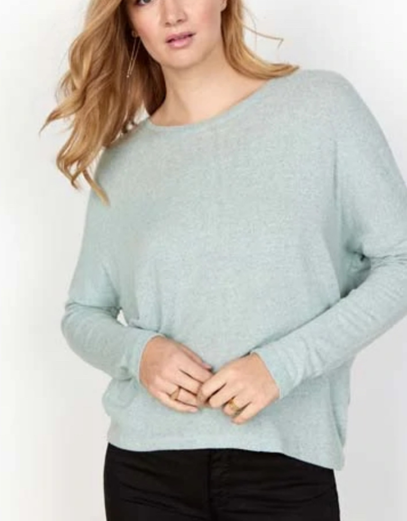 Soya Concept Soya Concept SC-Biara 1 Loose Knit Top with Drop shoulders