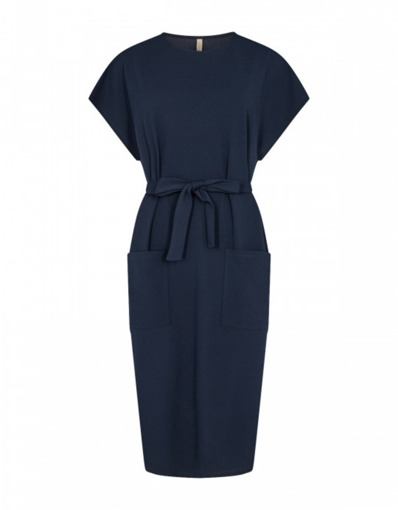 Soya Concept Soya Concept Siham 37 Cap Sleeve Dress with Round Neckline and Front Pockets