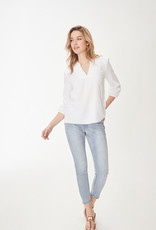 French Dressing Jeans FDJ 1545446 Pin-tucked 3/4 Sleeve Blouse