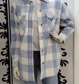 RD Style RD Style Plaid Shacket 53JB053S