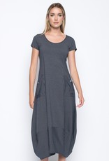 Picadilly Picadilly Short Sleeve Dress with Pockets VR643LT