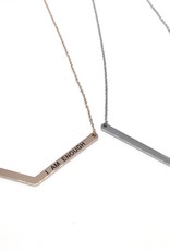 Glass House Goods Glass House Goods Rose Gold Necklace with Fun Sayings