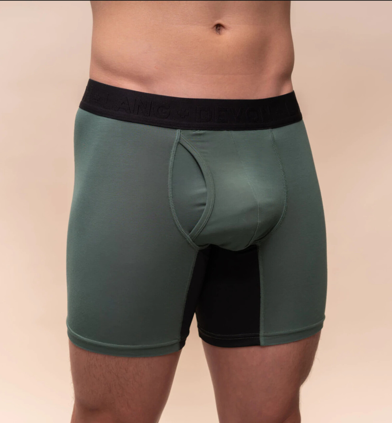 Devon & Lang Men's Folded Crossover Pouch with Fly Boxer Brief